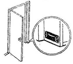 Как сделать набойку для удержания двери