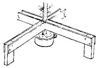 Как сделать крестовину для елки